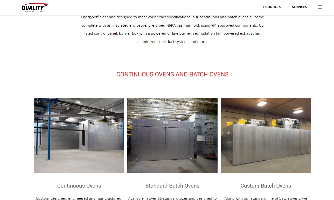 Drying and curing ovens for Renson - ESTEE Coating Solutions